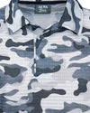 AKWA Men's Camouflage Print Polo made in usa military 