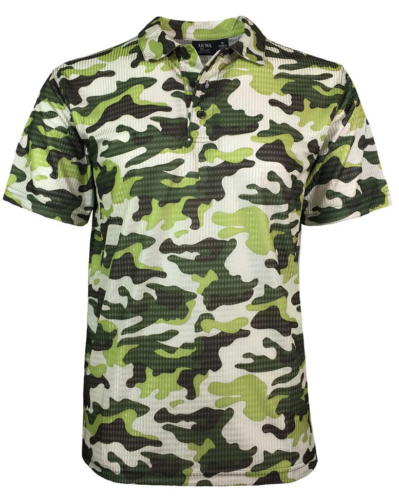 AKWA Made in USA Men's Camouflage Print Polo – LOVE USA APPAREL