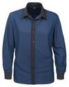 AKWA Men's Knit Textured Dress Shirt MADE IN USA