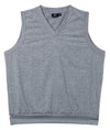 Men's Water Repellent Chambray V-Neck Vest Made in USA